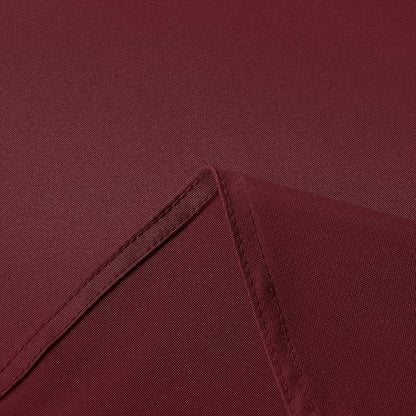 sancua Rectangle Tablecloth - 60 x 60 Inch - Stain and Wrinkle Resistant Washable Polyester Table Cloth, Decorative Fabric Table Cover for Dining Tables, Buffet Parties and Camping, Burgundy