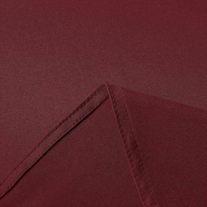 sancua Rectangle Tablecloth - 54 x 108 Inch - Stain and Wrinkle Resistant Washable Polyester Table Cloth, Decorative Fabric Table Cover for Dining Tables, Buffet Parties and Camping, Burgundy
