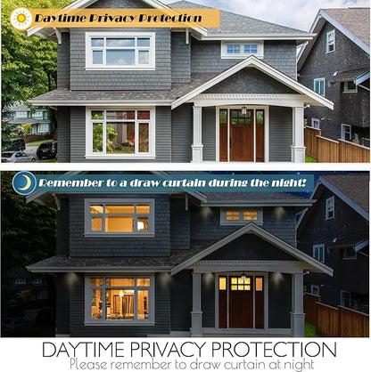 HIDBEA One Way Mirror Window Film Daytime Privacy, Reflective Window Tint for Home, Heat Control UV Blocking, Non-Adhesive Self Static Cling Window Sticker (Silver, 17.5 Inch x 13.1 Feet)