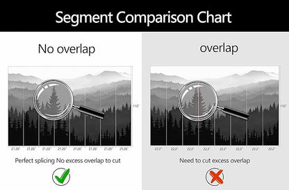 WFBHUA-Black and White Forest Mountain Wallpaper Gray Woodland Nature Landscape Wall Paper Mural for Bedroom Living Room(Not Peel and Stick)