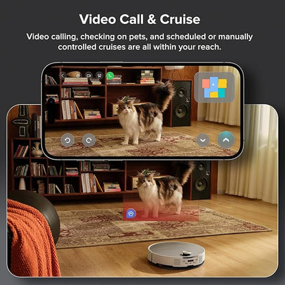 roborock Saros 10 Robot Vacuum and Mop, 22,000Pa Suction, AI Obstacle Avoidance, 3.14-inch Ultra Thin, Intelligent Dirt Detection, Zero Tangling Main Brush, Hot Water Mop & Dock Self Cleaning