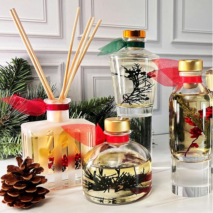 LOVSPA Reed Diffuser Set, Coconut Cabana Scented Oil Diffuser with Sticks, Home Fragrance Accessories for Bathroom Shelf Decor, Aroma Diffusers for Home or Office Desk, USA Made