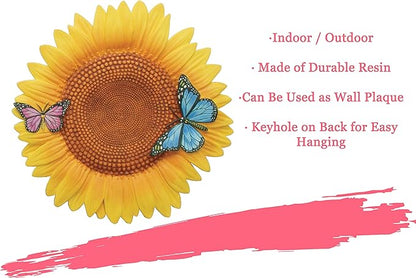 Spoontiques - Garden Décor - Sunflower Stepping Stone - Decorative Stone for Garden