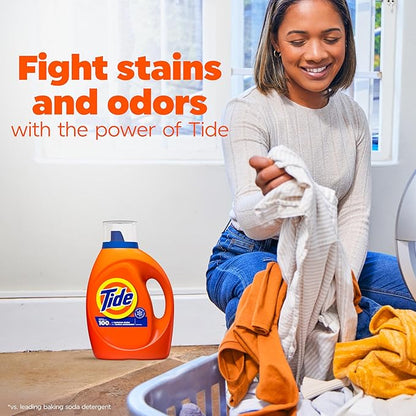 Tide Liquid Laundry Detergent, Original, 64 loads, 84 fl oz, HE Compatible (Packaging May Vary)