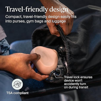 TheraGun Mini (3rd Generation) by Therabody – Ultra-Portable Massage Gun and Travel Essential for Fast, Effective Pain and Tension Relief Anywhere (Desert Rose)