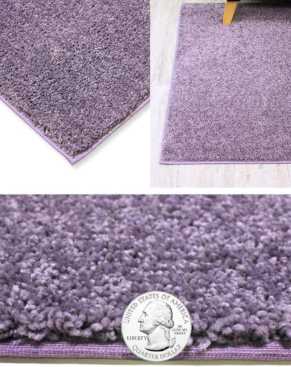 KOECKRITZ Soft and Colorful Kids Classroom Area Rugs (Passes Flammability Pill Test) Many Sizes and Bright Colors to Select from (10' x 10', Lavender)