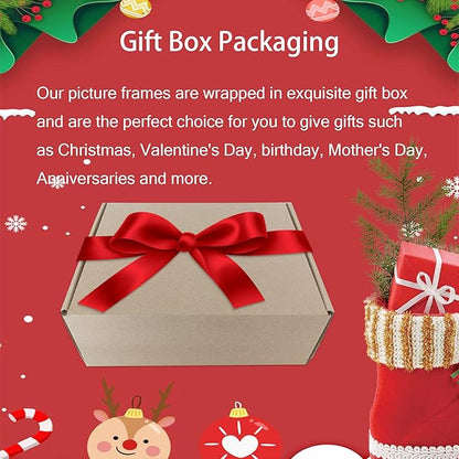 8x10 Picture Frame Set of 4, 8 x 10 Wood Photo Frames with Mat for 5x7, Wooden Frame with Real Glass Cover for Wall and Tabletop Display,Black