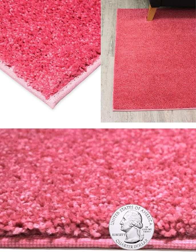 KOECKRITZ Soft and Colorful Kids Classroom Area Rugs (Passes Flammability Pill Test) Many Sizes and Bright Colors to Select from (6' Round, Glamour)