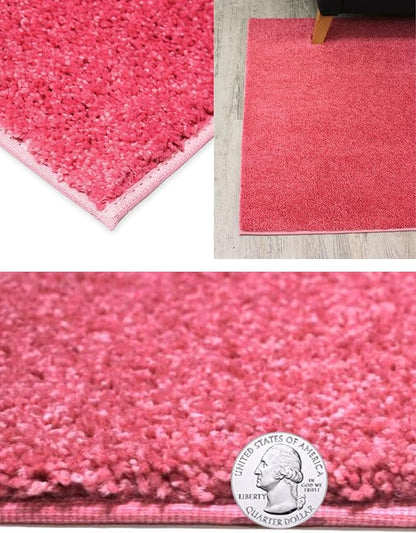 KOECKRITZ Soft and Colorful Kids Classroom Area Rugs (Passes Flammability Pill Test) Many Sizes and Bright Colors to Select from (7' x 7', Glamour)