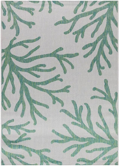 Keen Home Design Terrace Outdoor Area Rug - 8x10 Washable Indoor/Outdoor Rug for Patio, Kitchen, Balcony, Beach, Garden, Deck and Porch, Size: 7'7"x10'