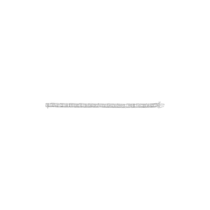 10K White Gold Round and Baguette Cut Diamond Bracelet (2.00 cttw, H-I Color, I2-I3 Clarity)