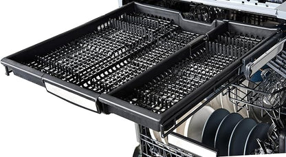 Kenmore 24" Built-in Stainless Steel Tub Dishwasher EasyFlex 3rd, SmartWash, UltraWash, TurboDry, MoreSpace Plus Adjustable Rack, Energy Star Certified, Black