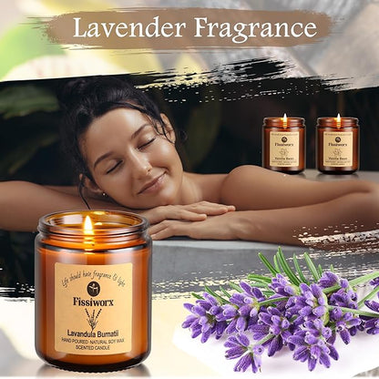 Scented Candle Set 4 Pack, Candle for Home Scented, Odor Eliminating, Stress Relief, 30oz, 220 Hours Long Lasting Soy Wax Gift Set for Women