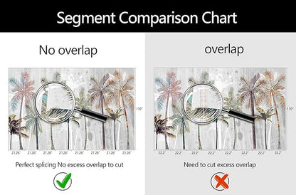 Hand Painted Coconut Tree Wallpaper Bedroom Tropical Plants Leaves Landscape Wall Mural Living Room (Not Peel and Stick)