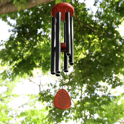 Memgift Memorial Wind Chimes - Sympathy Gift for Loss of Loved one, Weather-Resistant Outdoor Keepsake for Garden in Memory of Family