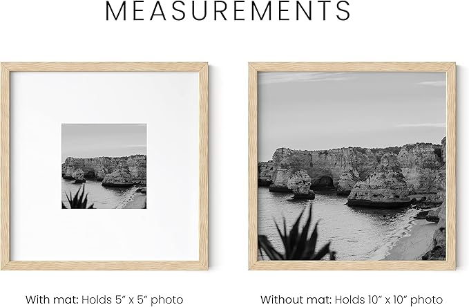 HAUS AND HUES Beige Square Frames Set of 9-10x10