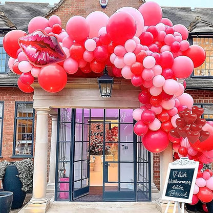 130pcs Red Balloons Different Sizes 18" 12" 10" 5" Party Latex Balloons for Valentine's Day Birthday Christmas Baby Shower Wedding Anniversary Party Decorations