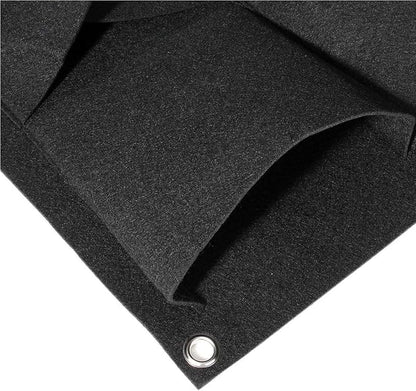 Ogrmar 18 Pockets Vertical Wall Garden Planter Plant Grow Bag for Flower Vegetable for Indoor/Outdoor (18 Pockets, Black)