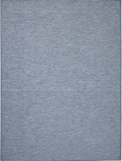 Nourison Positano Indoor-Outdoor Navy Blue 8' x 10' Area Rug, Easy Cleaning, Non Shedding, Bed Room, Living Room, Dining Room, Backyard, Deck, Patio (8x10)