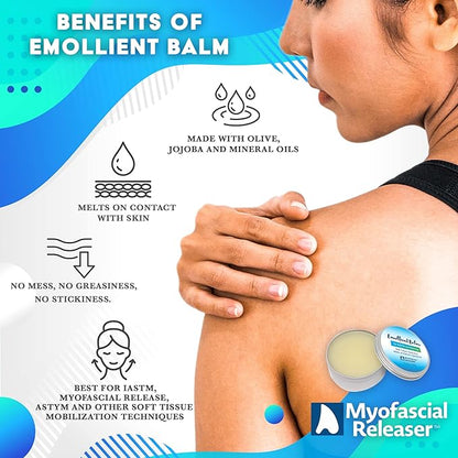 Professional Muscle Scraper Tool - Patented IASTM Massage Tools for Physical Therapy, GuaSha Tool for Body Myofascial Release - Medical Grade 304 Stainless Steel Muscle Scraping Tool - Ellipse Pro