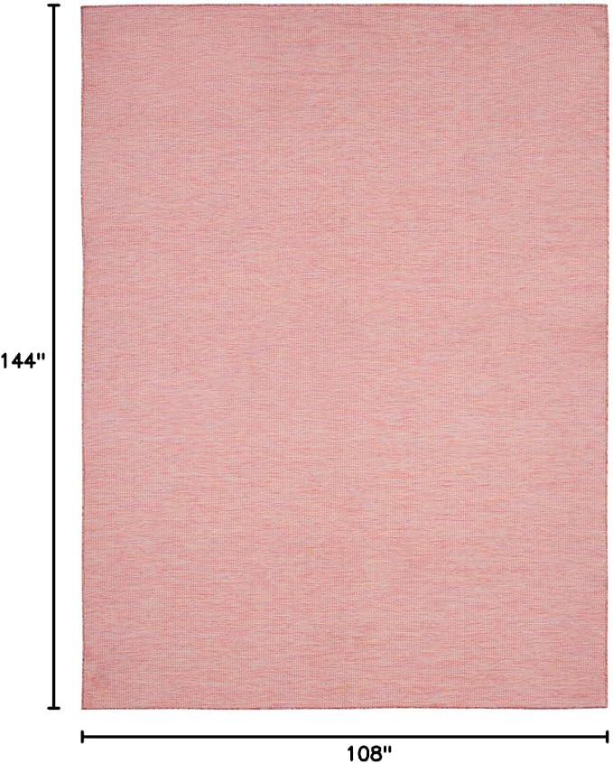 Nourison Home Positano Indoor/Outdoor Rainbow 9' x 12' Area Rug, Easy Cleaning, Non Shedding, Bed Room, Living Room, Dining Room, Backyard, Deck, Patio (9x12)