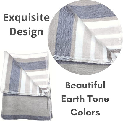 Alpaca Wool Throw Blanket | Super Soft, Lightweight, Breathable and Hypoallergenic | Non-Itchy or Scratchy (Gray White Varicolored, Queen (U.S. Standard))