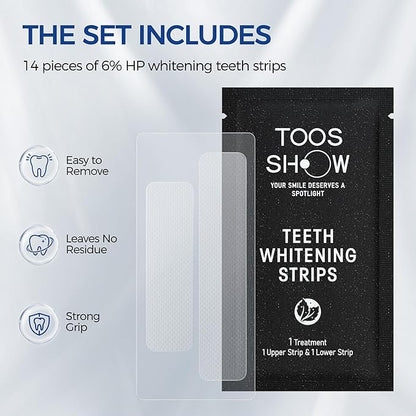 Teeth Whitening Kit for Sensitive Teeth,with 32X Waterproof LED Accelerator Light&4 Carbamide Peroxide Pen&14 Pcs Teeth Whitening Strips&1 Remineralization Pen,Tooth Whitener Professional Oral Care
