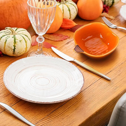 Dandat Fall Ramekins 6 oz Oven Safe Pumpkin Ceramic Ramekins Small Creme Brulee Dishes Dipping Pumpkin Baking Dish Shaped Bowl Plates for Serving Dip, Sauce, Condiments and Snack(8 Pcs)