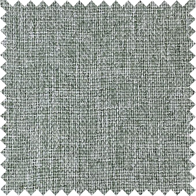 Macochico Pinch Pleated Full Blackout Curtains for Bedroom Living Room Fog Green Linen Curtains Thermal Insulated and Noise Reducing Window Panels with Tieback Shabby Chic Decor 84”Wx84”L 1 Panel