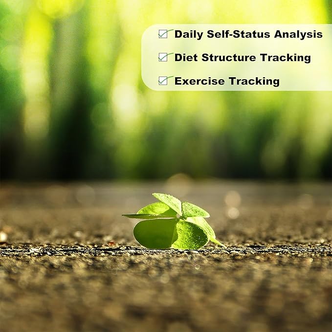 Wellness Planner & Fitness Log - Daily Diet & Health Journal with Weight Loss, Wellness Journal Notebook for Tracking Fitness, Sleep, Nutrition, Meal, Habits, A5(5.8 x 8.6 inch) (Pink)