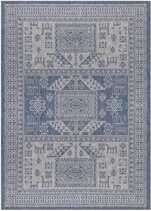 Keen Home Design Terrace Outdoor Area Rug - 4x6 Washable Indoor/Outdoor Rug for Patio, Kitchen, Balcony, Beach, Garden, Deck and Porch, Size: 3'10"x5'7"