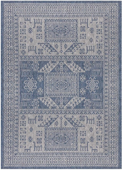 Keen Home Design Terrace Outdoor Area Rug - 4x6 Washable Indoor/Outdoor Rug for Patio, Kitchen, Balcony, Beach, Garden, Deck and Porch, Size: 3'10"x5'7"