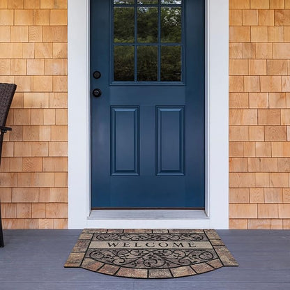 Thick Welcome Mats Outdoor, 24 * 36" Large Front Door Mat Entrance, Durable Welcome Mat for Front Door, Heavy Duty No Slip Rubber Outdoor Mats for Home Entrance