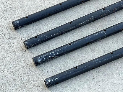 Sandbaggy Round Steel Concrete Form Stakes with Nail Holes - Rust Resistant Coating - Removable, Reusable (20, 3/4 in X 60 in)