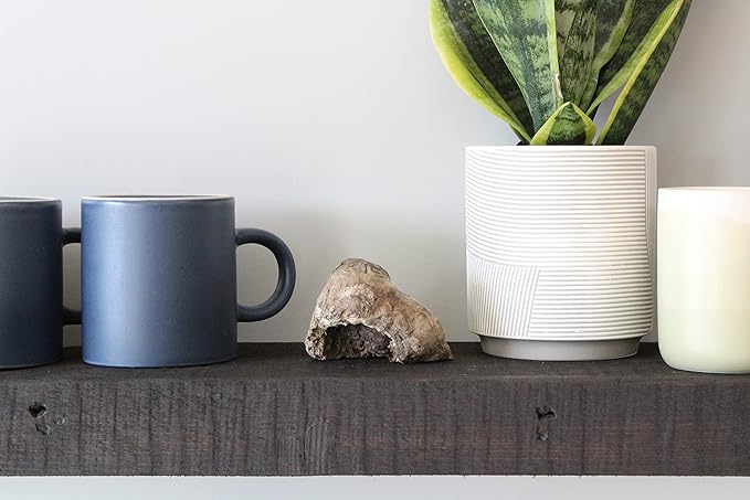 Urban Legacy Reclaimed Barnwood Planks | Floating Shelves for Wall w/Flush Mount Shelf Bracket Set Included | Set of 2 (Coffee Bean, 30"x 4.5"x 2")