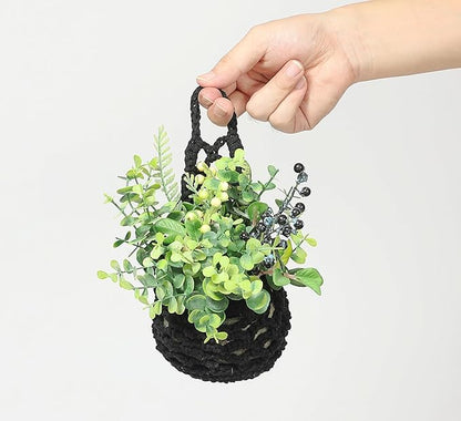 3PK Wall Planters for Indoor Plants, Macrame Plant Hanger | Wall Planter, Plant Hanger, Hanging Planter (3PK, for 4 inch Pot)