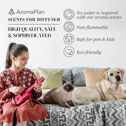 Aromaplan Scents, Clean Smelling Essential Oils, Clean House (5 Fl Oz /148ml)-Fresh Scent Essential Oil for Diffuser, USA Fragrance, Bigger Bottle, Bolder Aroma & Longer Lasting
