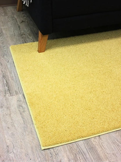 KOECKRITZ Soft and Colorful Kids Classroom Area Rugs (Passes Flammability Pill Test) Many Sizes and Bright Colors to Select from (8' Round, Lemon)