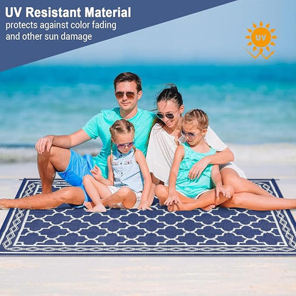 GAOMON Outdoor Rug for Patio Reversible Plastic Camping Rugs