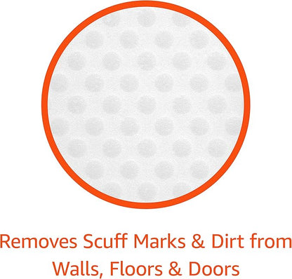 Amazon Basics Extra Durable Eraser, Cleaning Sponges, Removes Scruff Marks and Dirt from Any Surface (2 Packs of 7)
