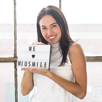 Niusmile Teeth Whitening Toothpaste | Activated Charcoal & Coconut Oil | SLS & Fluoride Free | Peppermint Taste