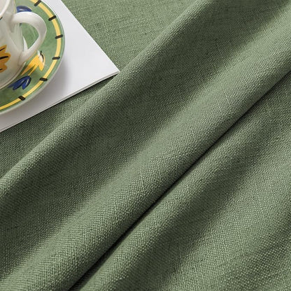 Joydeco Linen Curtains 90 Inch Length 2 Panel Sets,Light Filtering Curtains for Bedroom 52 Inch Wide Living Room Drapes with Back Tabs & Rod Pockets (W52 x L90 Inch, Loden)