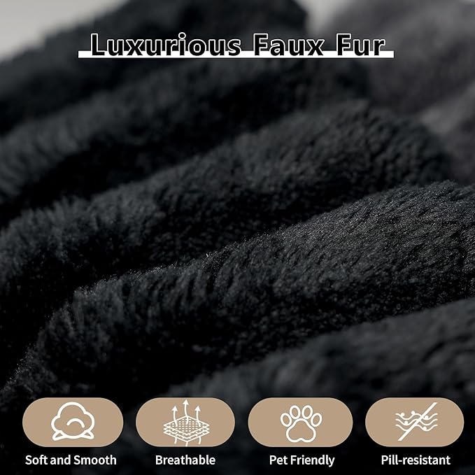 157.5" U Shaped Modern Sofa Modular Sectional Cloud Couch with 2 Ottoman,Deep Seat Upholstered Couches with Corduroy Fabric for Living Room Furniture,Bedroom and Apartment,No Assembly Required,Black