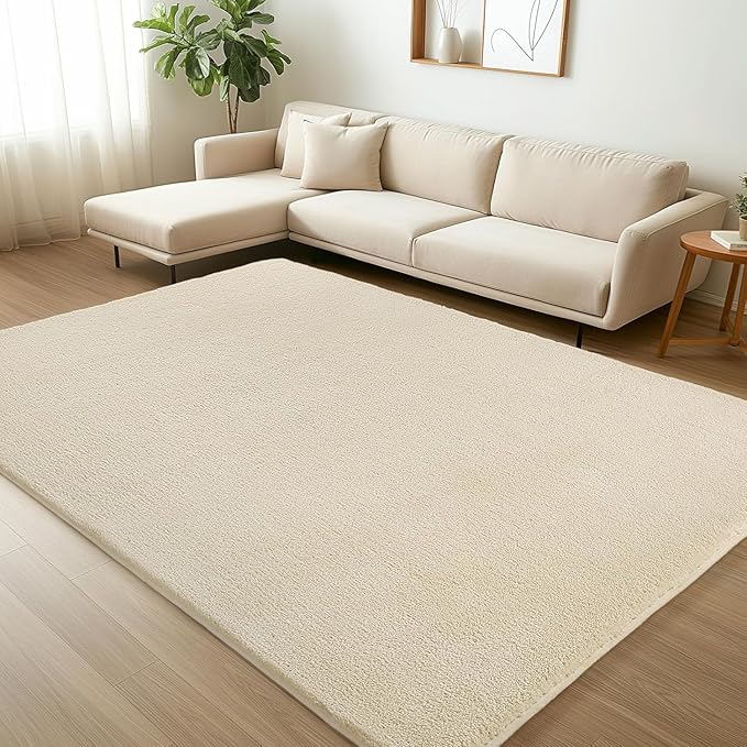 Sour Lemon 5x7 Area Rugs for Living Room, Soft Large Area Rug Fluffy Rugs for Bedroom，Machine Washable Area Rug Non Slip Carpet Rug for Living Room Playroom Kids Room Home Decor
