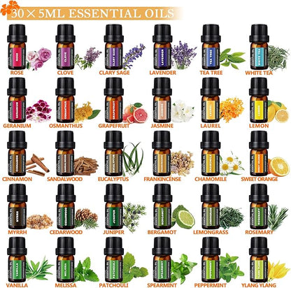 550 ML Aroma Diffiser with Essential Oils Set, Essential Oil Diffuser with Remote, Ultrasonic Technology Aromatherapy Diffusers Auto Shut-Off for Office, Home