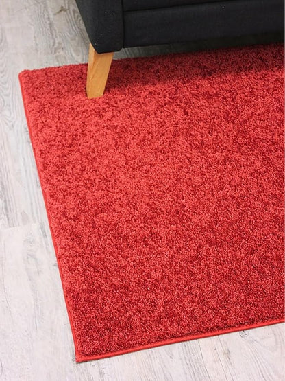 KOECKRITZ Soft and Colorful Kids Classroom Area Rugs (Passes Flammability Pill Test) Many Sizes and Bright Colors to Select from (10' Round, Fire Engine)