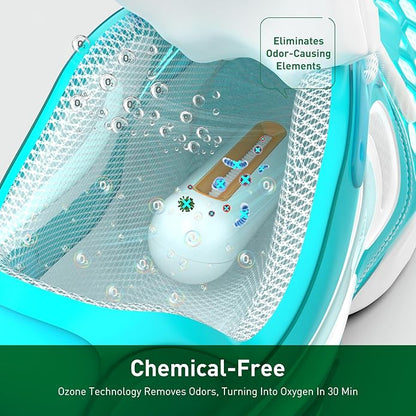 Chemical-Free Shoe Deodorizer for Sneaker, Boot, All Footwear, Rechargeable & Long-Lasting Shoe Freshener 2-Pack, Ozone Technology Shoe Odor Elimination, Durable Shoe Smell Remover