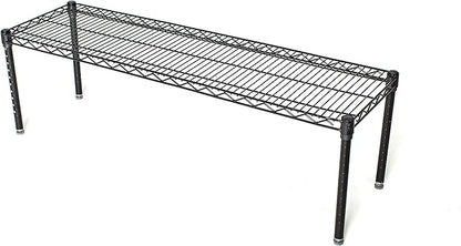 Omega Products Corporation 18" Deep x 60" Wide x 14" High Black Stationary Dunnage Rack