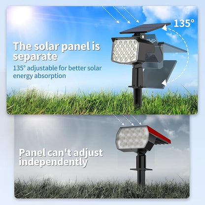 WELALO Solar Spot Lights Outdoor, 6 Pack/3 Modes Solar Landscape Spotlights, Adjustable Solar Powered Security Lights, IP65 Waterproof Wall Lights Solar Lights Outdoor for Walkway/Yard/Garden/Driveway