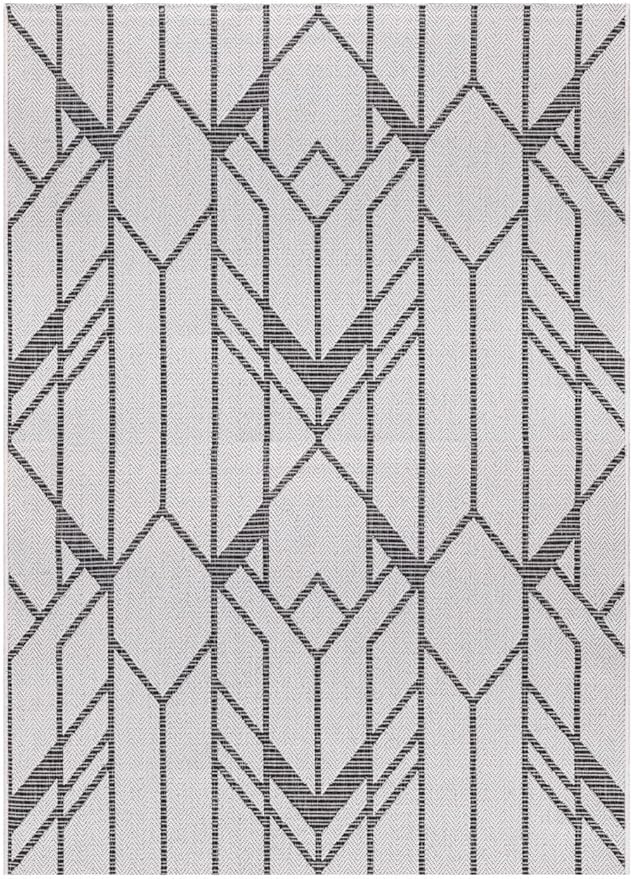 Keen Home Design Terrace Outdoor Area Rug - 5x8 Washable Indoor/Outdoor Rug for Patio, Kitchen, Balcony, Beach, Garden, Deck and Porch, Size: 5'3"x7'7"